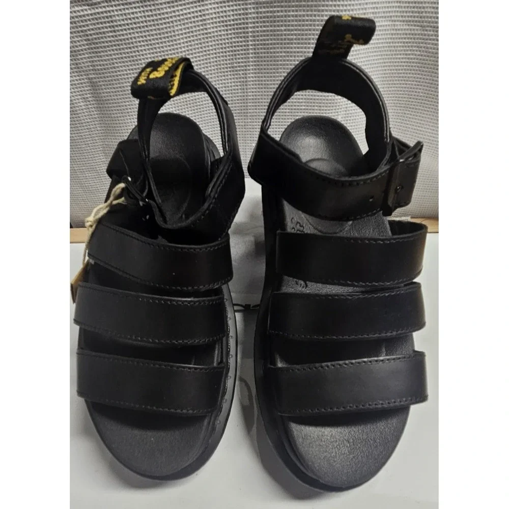 Dr. Martens Women's Blaire Sandal Black Brando Leather upper‎ woman US 5-5.5